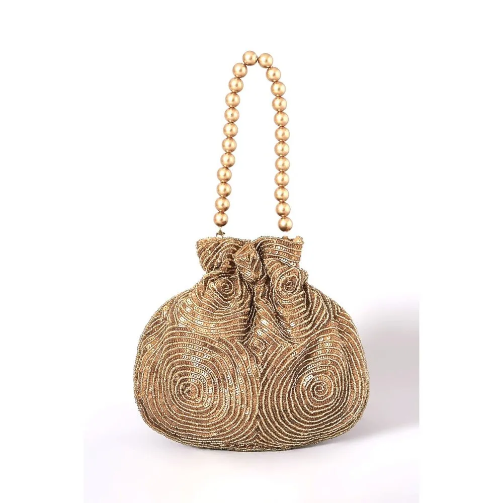 A Clutch Story Antique Gold Matka Potli
