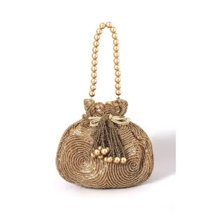 A Clutch Story Antique Gold Matka Potli