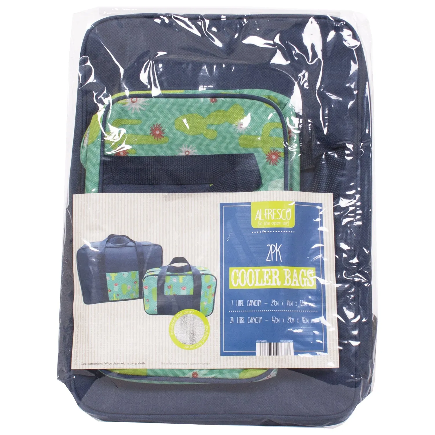 Alfresco Cooler Bag 2 Pack With Cactus Print