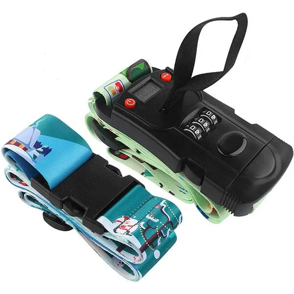 Anti-Theft Luggage Safety Belt with Double Lock