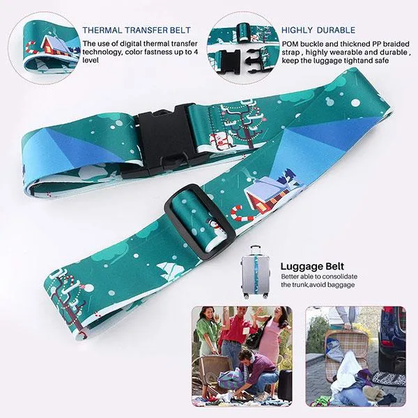 Anti-Theft Luggage Safety Belt with Double Lock