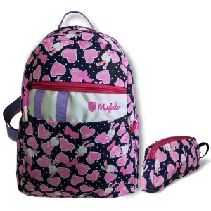 Backpack- Pink Hearts
