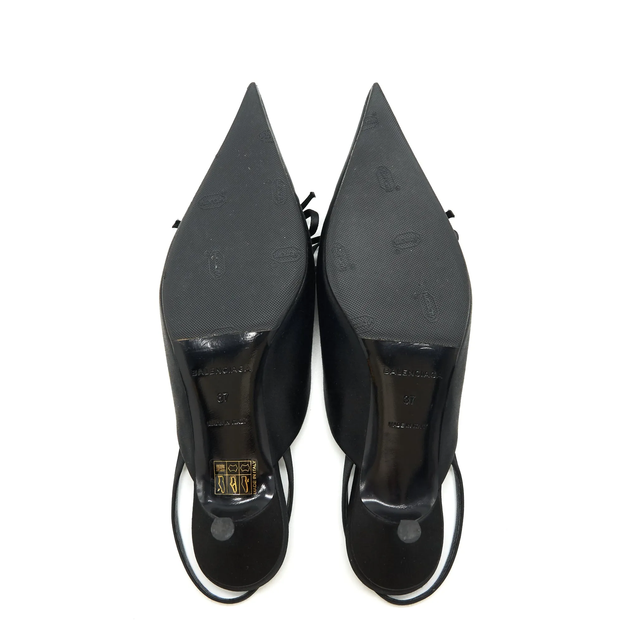 BALENCIAGA BOW KNIFE SLINGBACK BLACK Size37