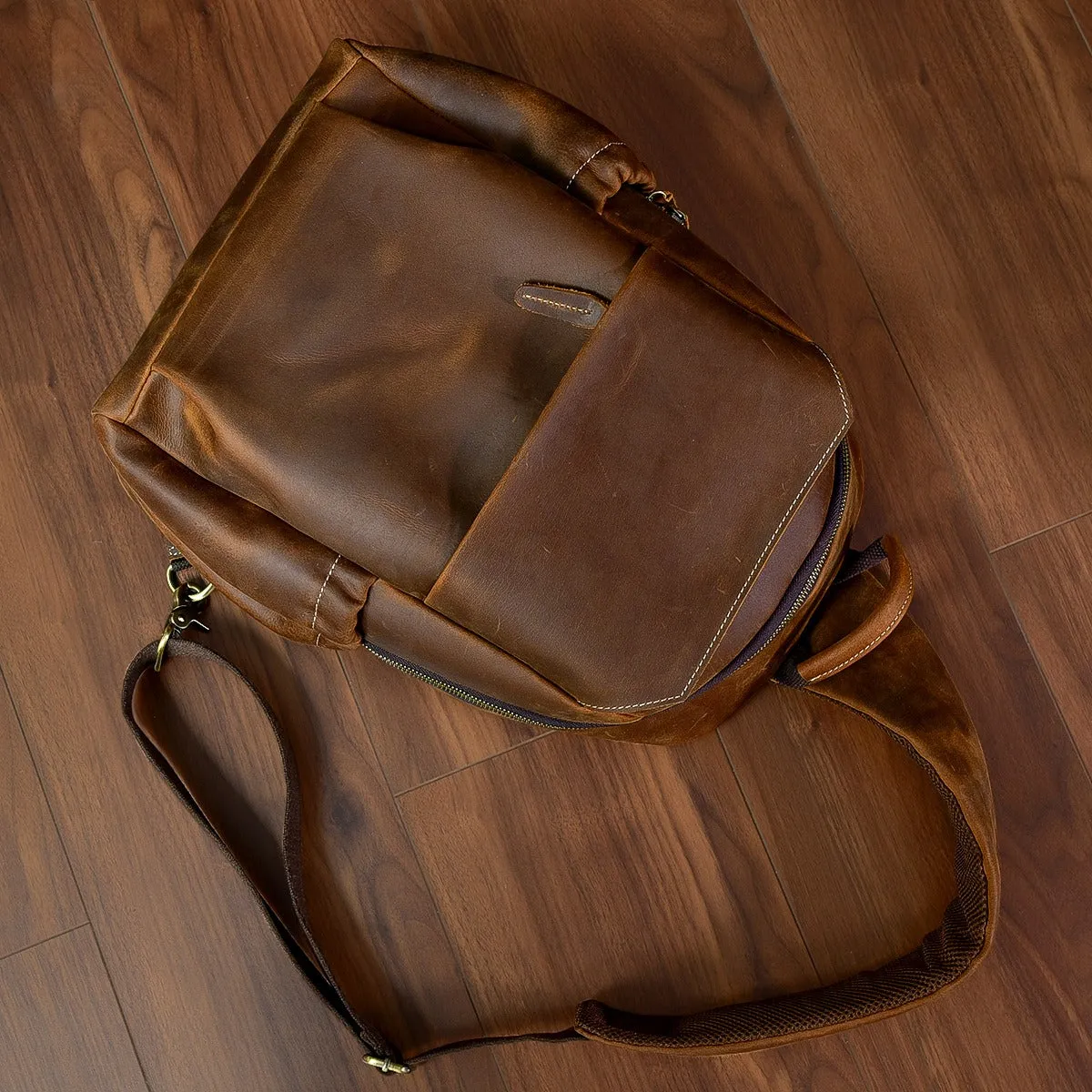 Big Sling Backpack For Men Large Sling Bag For Men Large Black Leather Mens Sling Bag