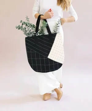 Black & White Quilted Tote