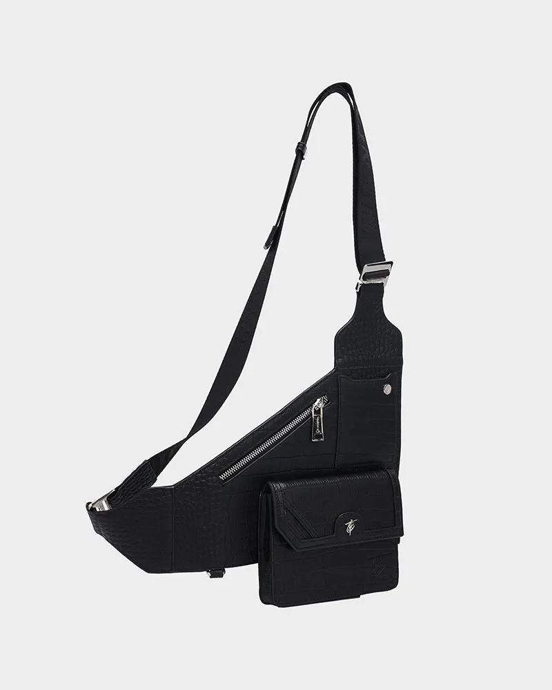 Blast Off Sling Bag in Black