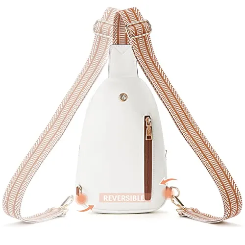 BOSTANTEN Small Sling Bag for Women Leather Crossbody Bags Fanny Pack Chest Bag for Travel