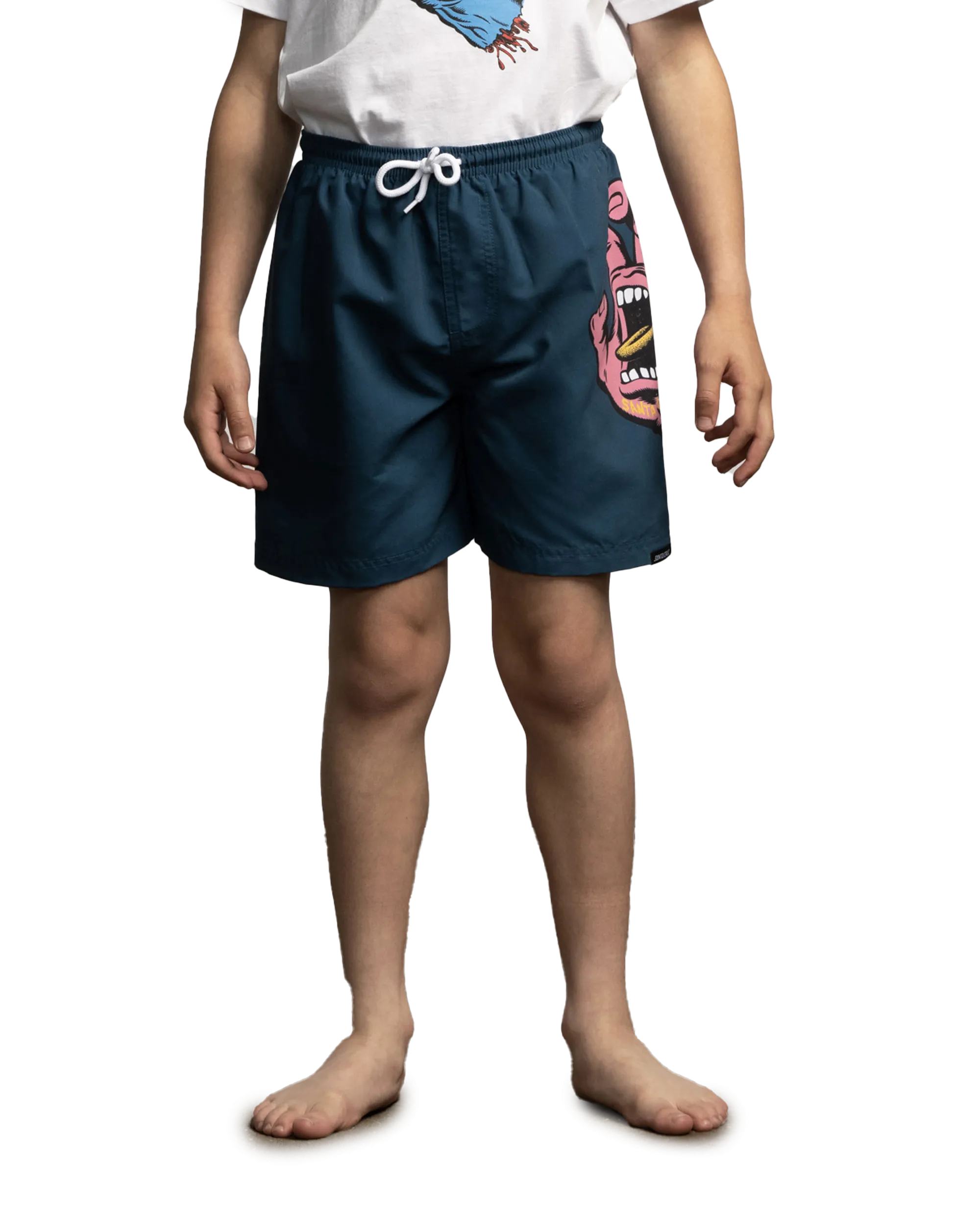 Boys Screaming Hand Swimshorts in Tidal Teal