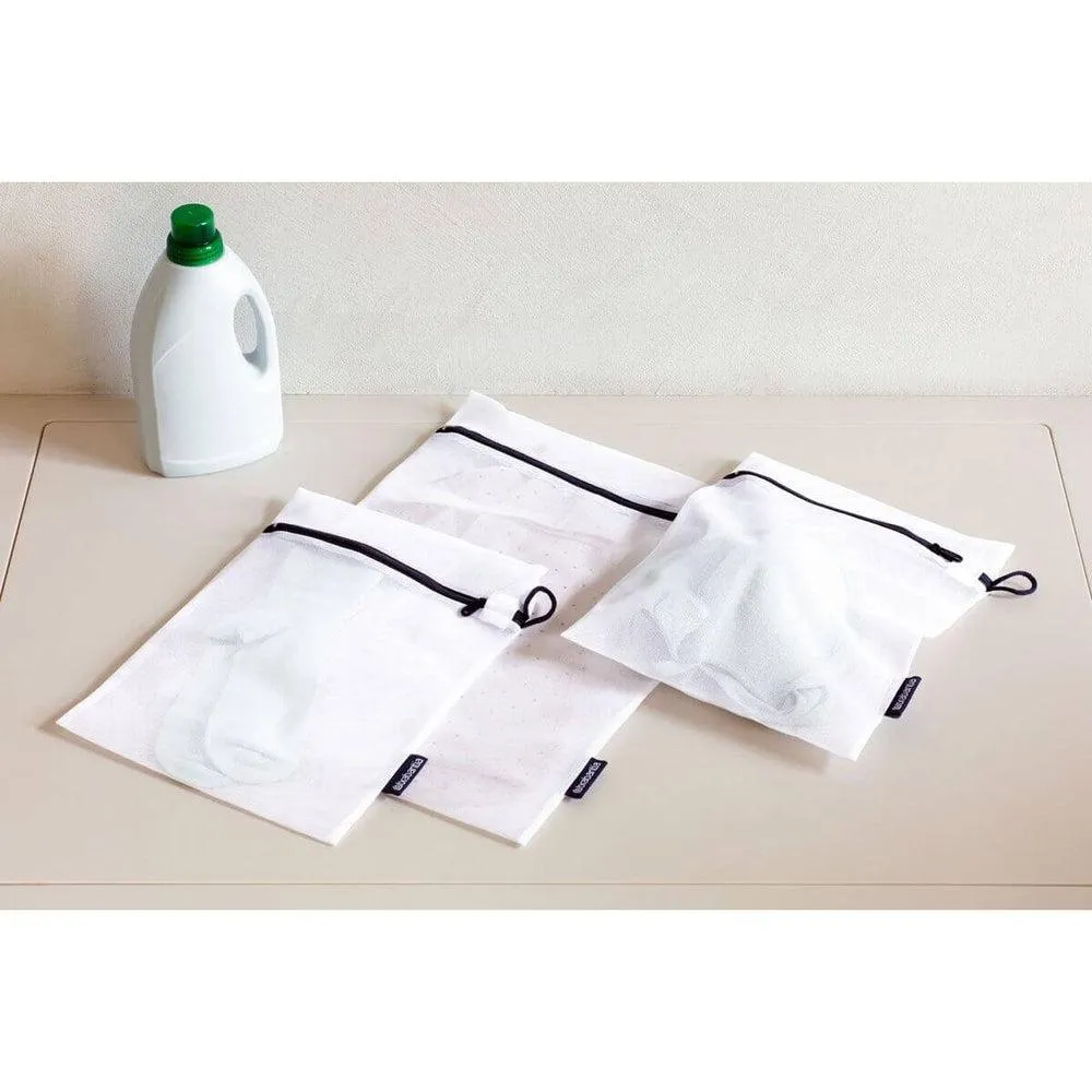 Brabantia Laundry Washing Bags 3 Pack White & Black