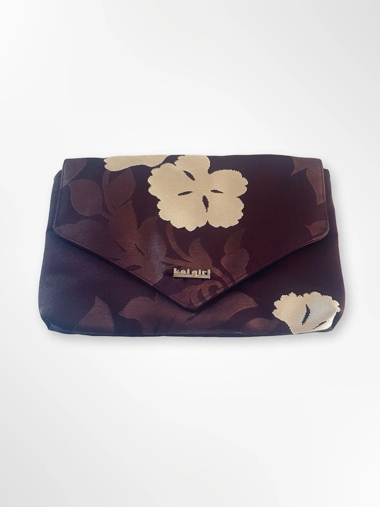 Burgundy Kiku Clutch