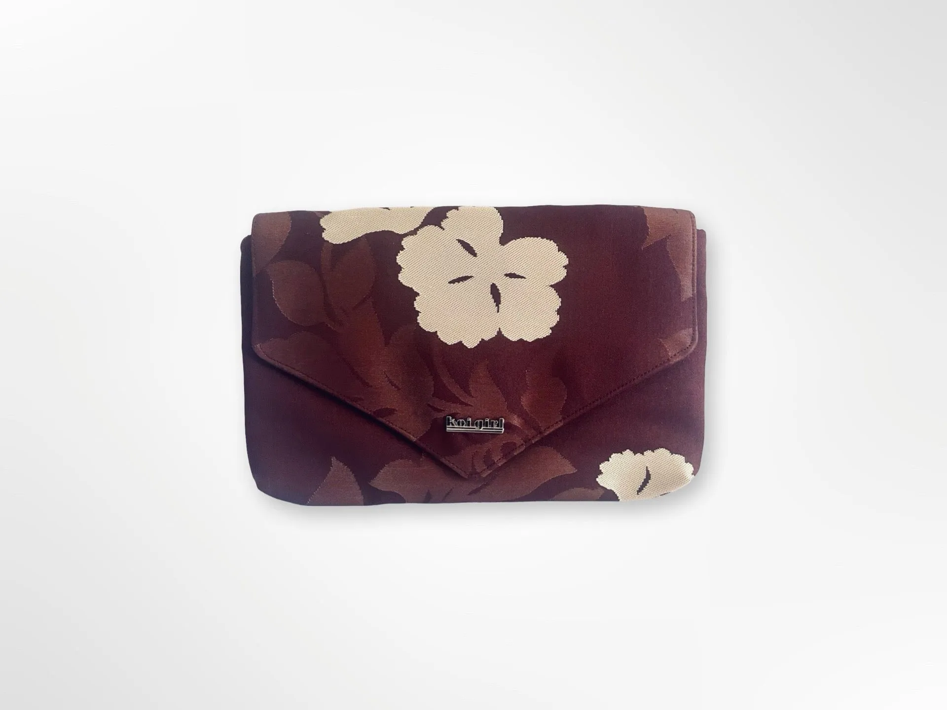 Burgundy Kiku Clutch