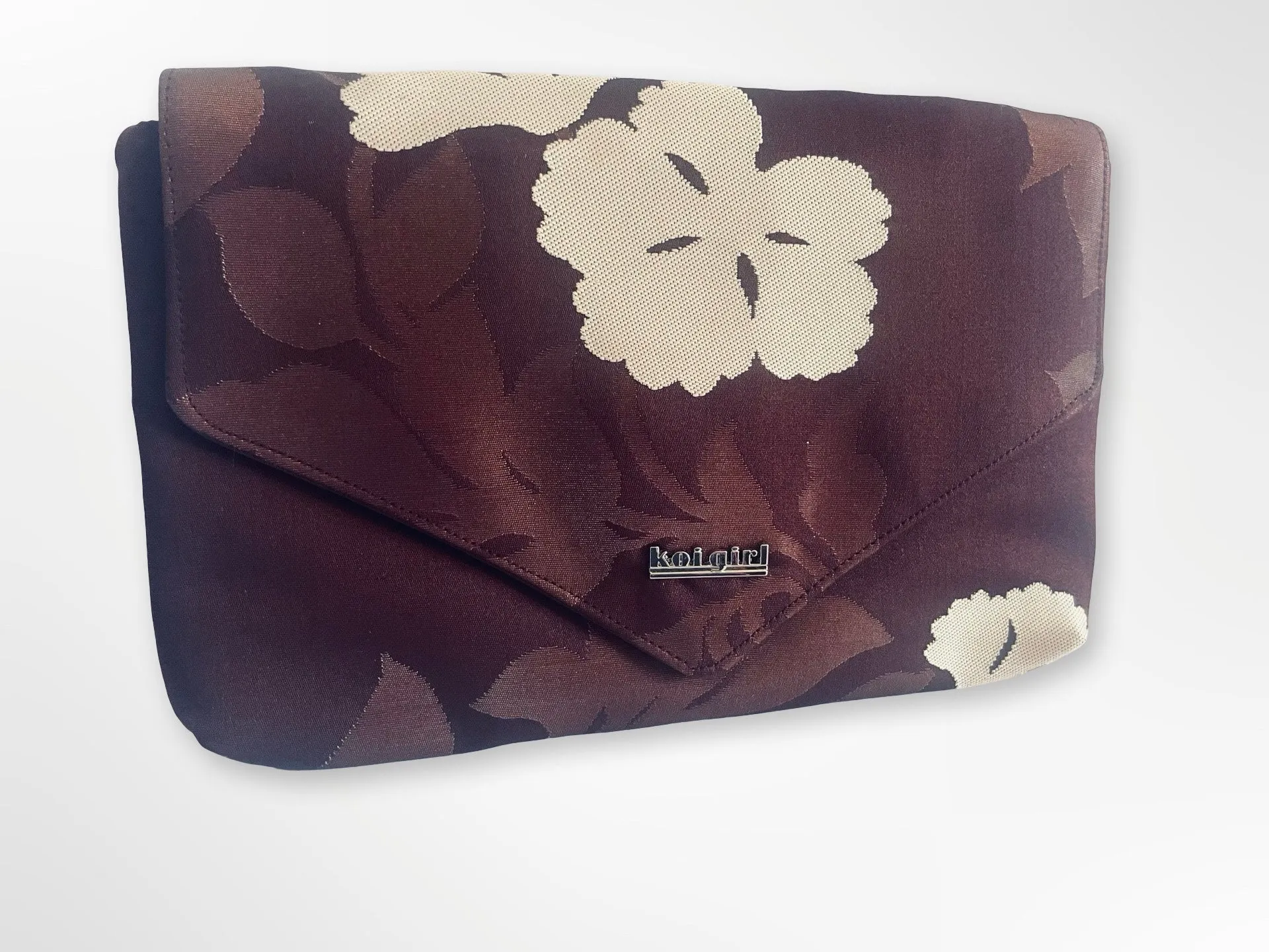 Burgundy Kiku Clutch