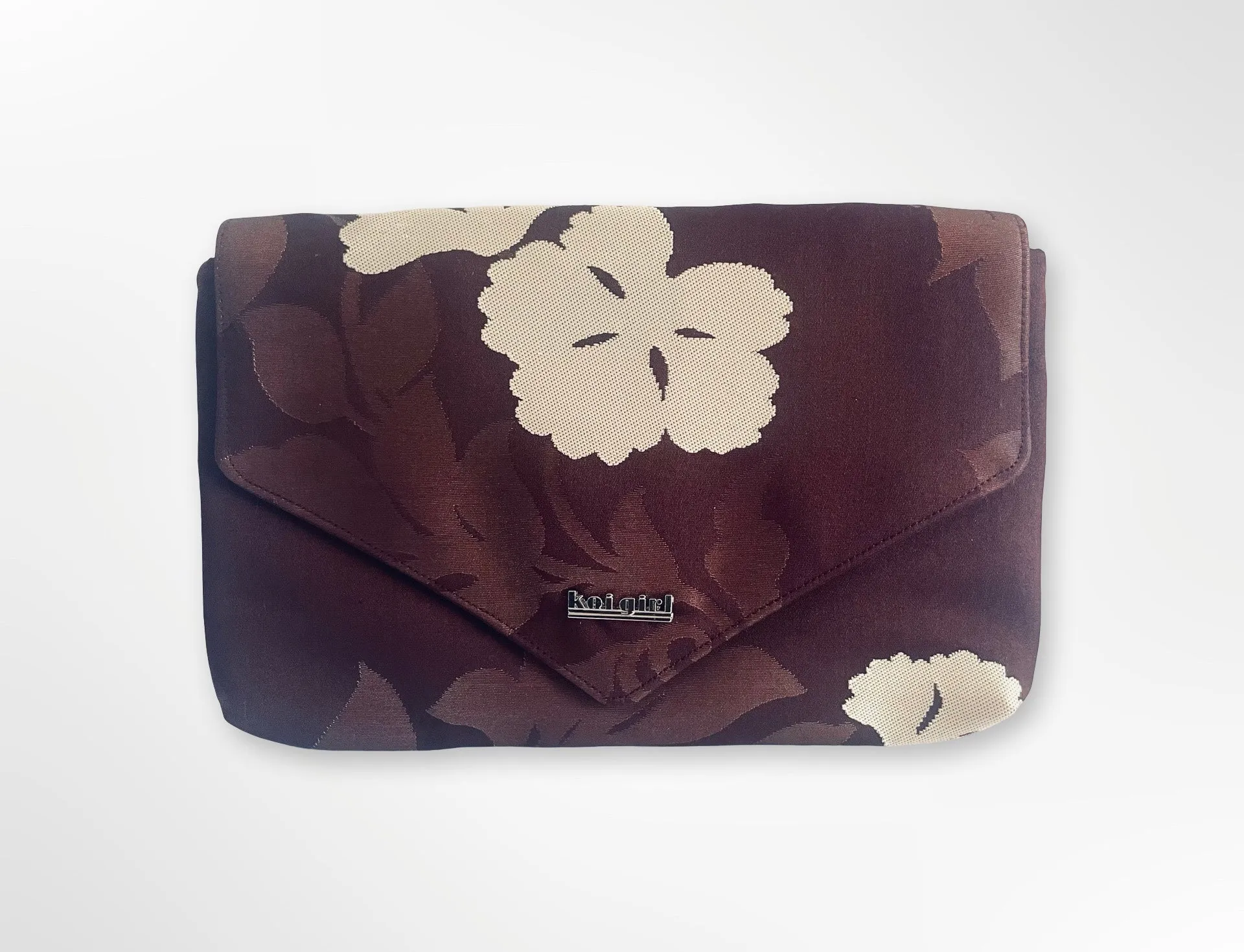 Burgundy Kiku Clutch