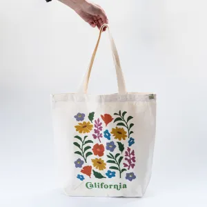 California Wildflowers Organic Cotton Tote
