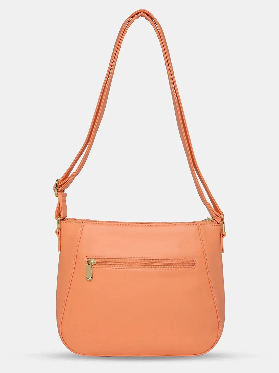 Caprese Snow Sling Medium Printed Women'S Handbag Coral