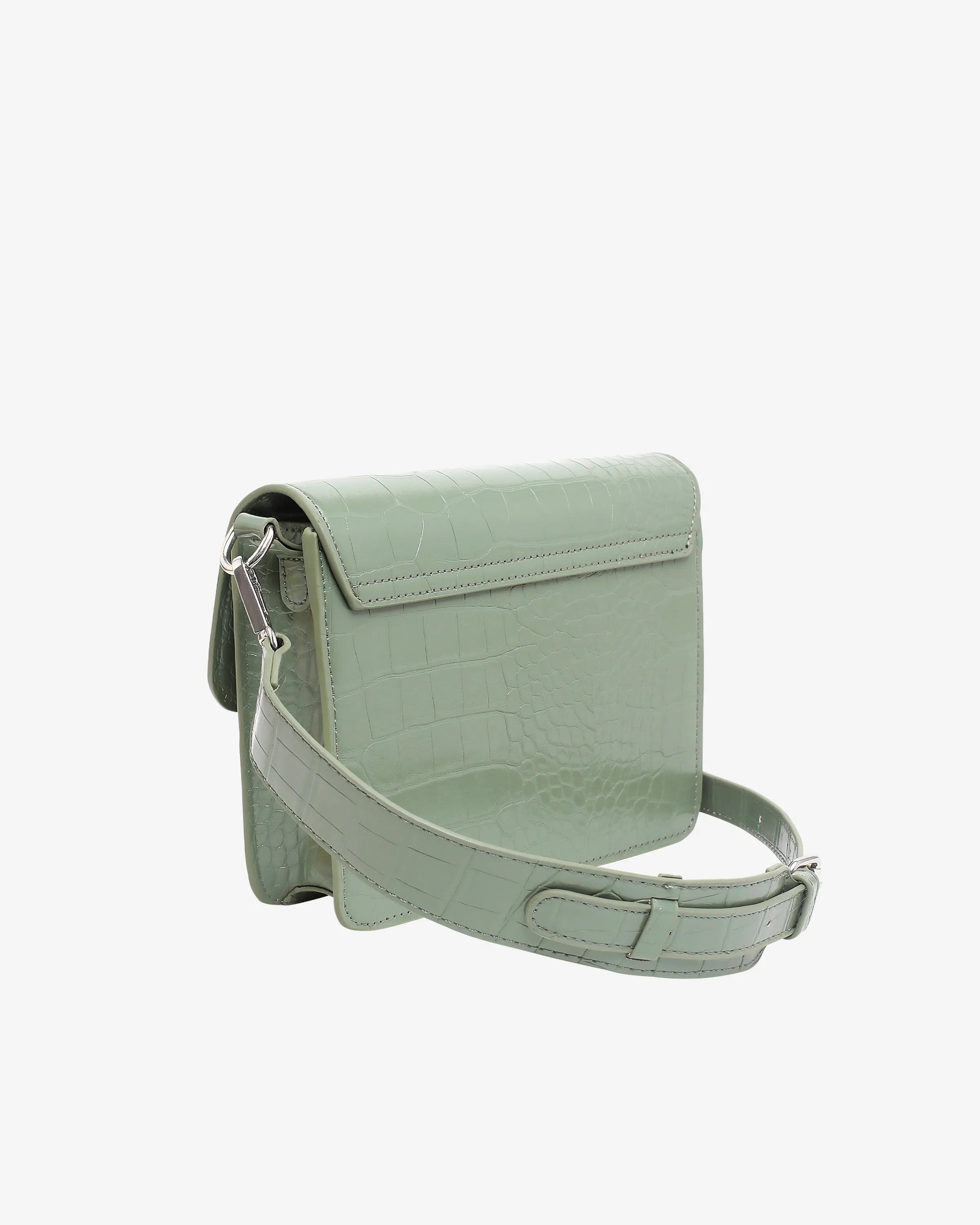 Cayman Pocket Shiny Croco - Nature Green