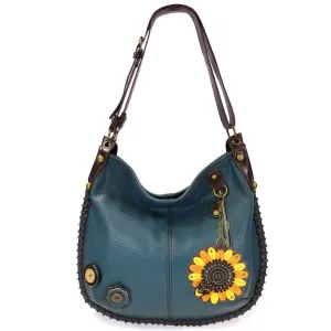 CHALA Handbags Hobo Crossbody or Shoulder Convertible Large Chala Purse- Navy Blue (20 Styles)