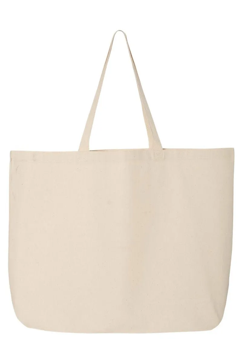 Cheerful Christmas Mama Canvas Jumbo Tote