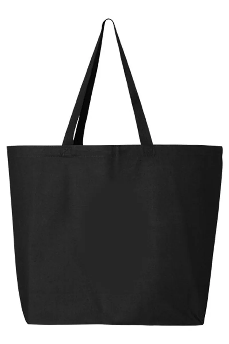 Cheerful Christmas Mama Canvas Jumbo Tote
