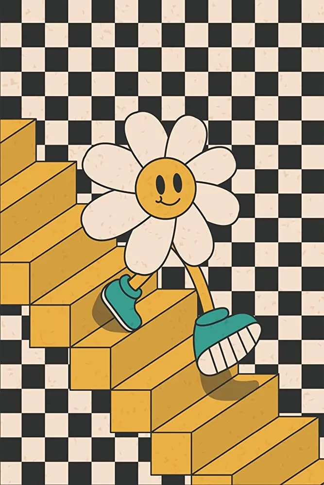 Cheerful Descent Smiling Flower Tote