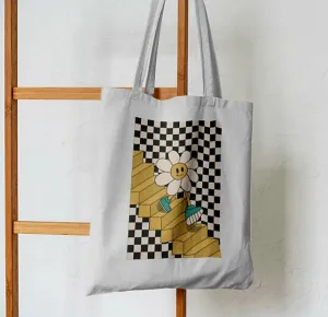 Cheerful Descent Smiling Flower Tote