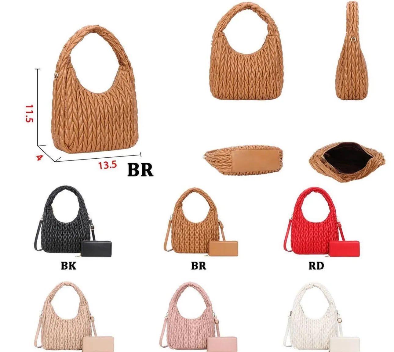 Chevron Hobo Handbag