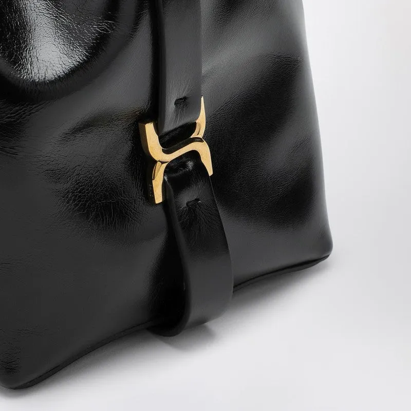 Chloé Marcie Bucket Bag In Black Leather Women