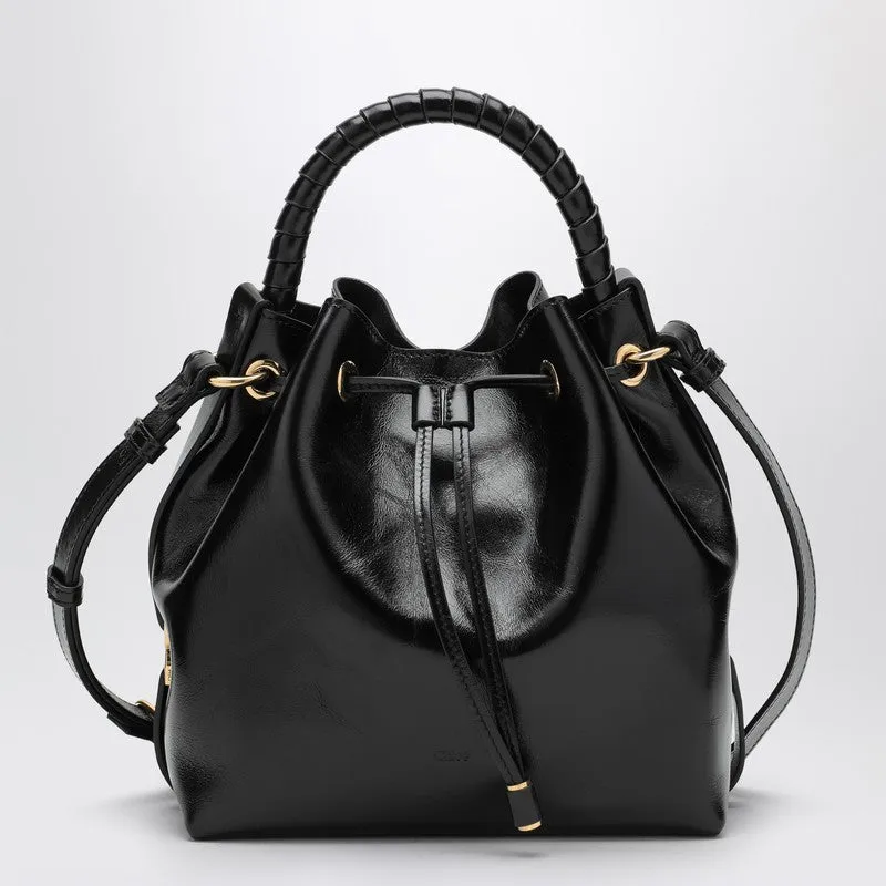 Chloé Marcie Bucket Bag In Black Leather Women