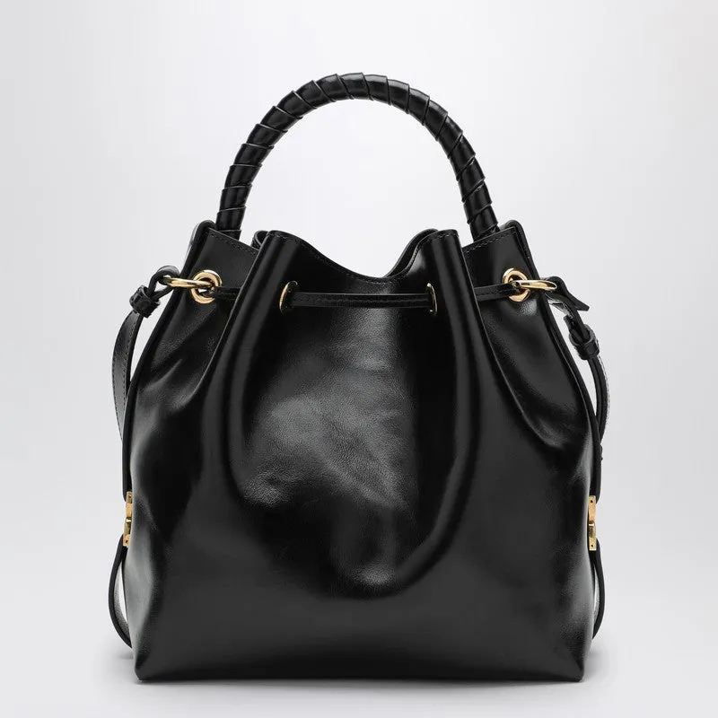 Chloé Marcie Bucket Bag In Black Leather Women