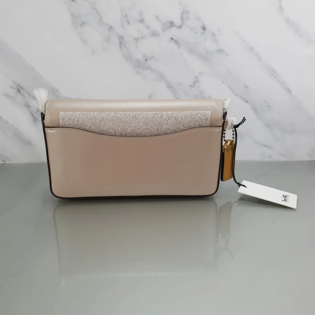 Coach 1941 Dinky With Links & Genuine Snakeskin in Champagne & Beechwood