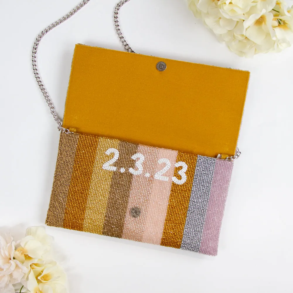 Custom Mrs Last Name Bridal Clutch (LHFC)