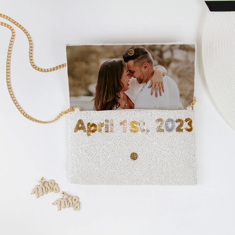 Custom Mrs Last Name Bridal Clutch (LHFC)