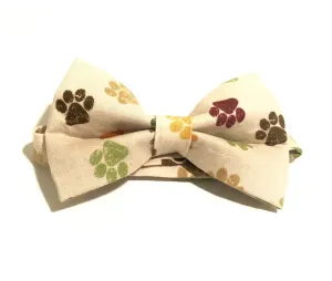 Dog Paws Bow Tie