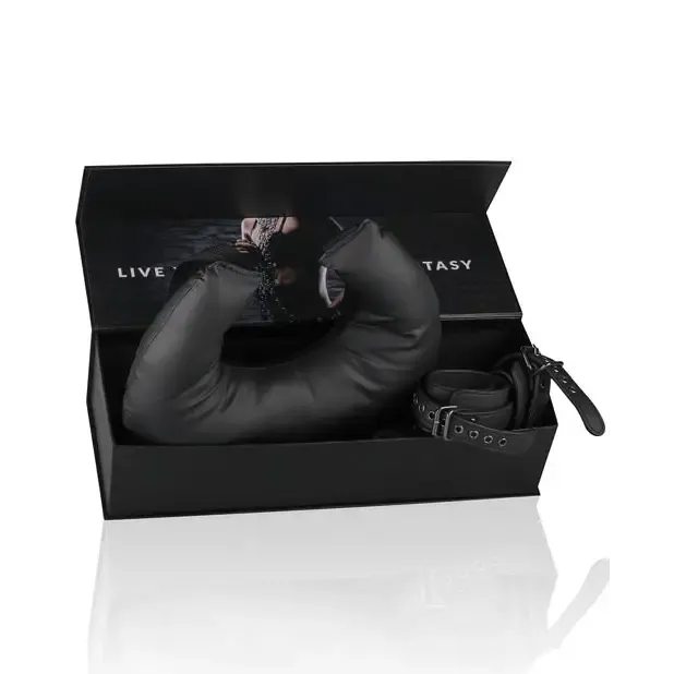 Easy Toys Pillow & Ankle Cuffs Leg Position Strap - Black