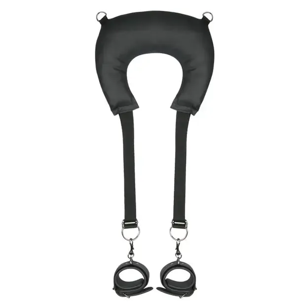 Easy Toys Pillow & Ankle Cuffs Leg Position Strap - Black