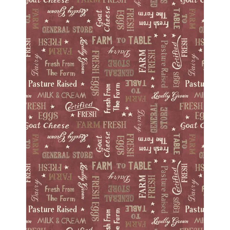 Farmhouse Chic Cotton Fabric Collection 1077