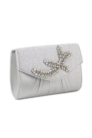 Flap Shoulder Bags B20754-Silver