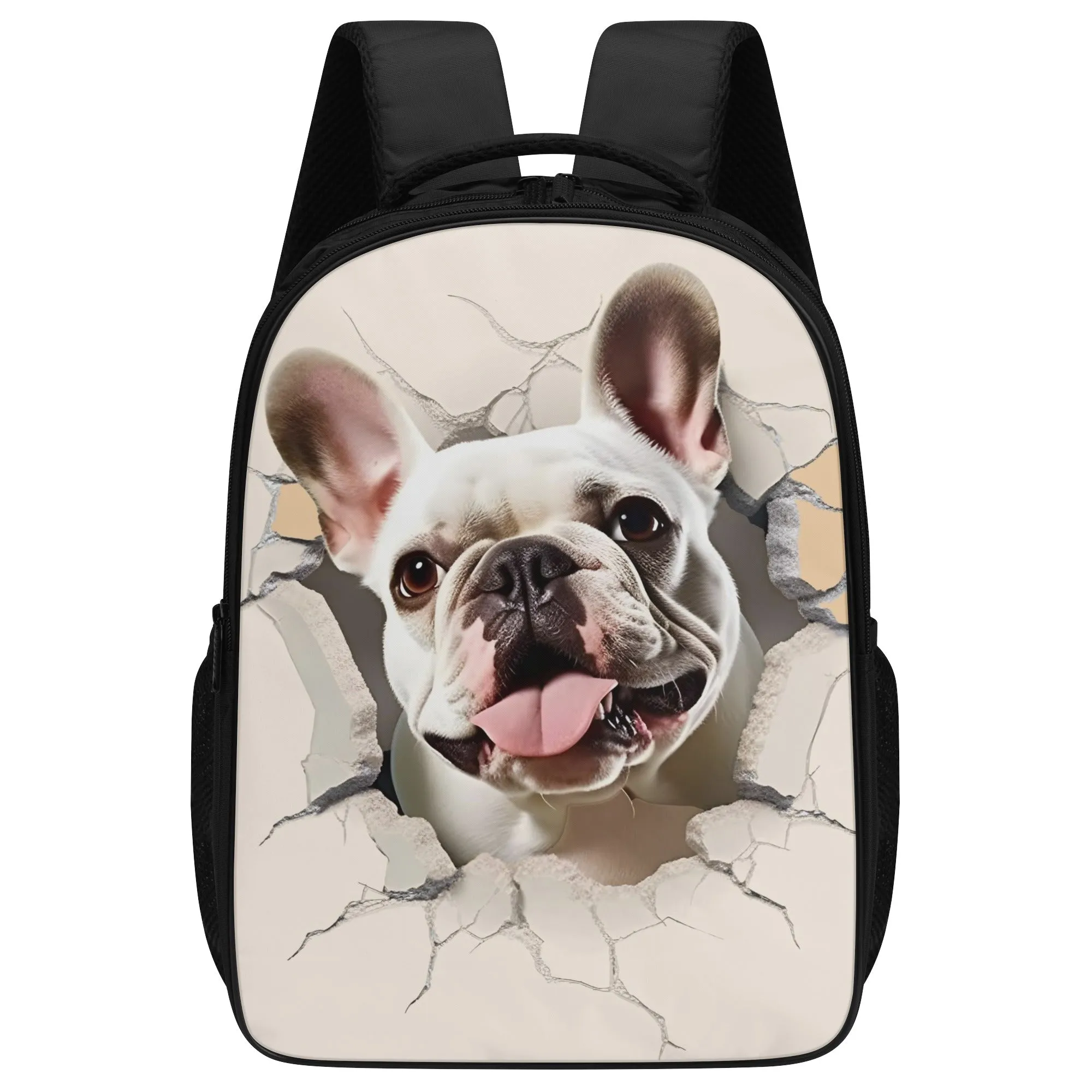 Frenchie Style - 16 Inch Dual Compartmen Backpack