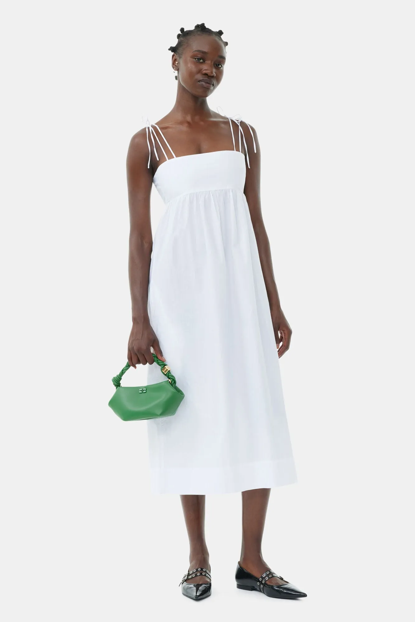 Ganni Green Mini Bou Bag