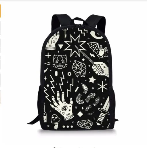 Girls 3Pcs/Set Back Pack Set or Individual Pieces  with your Choice of Cat themed prints