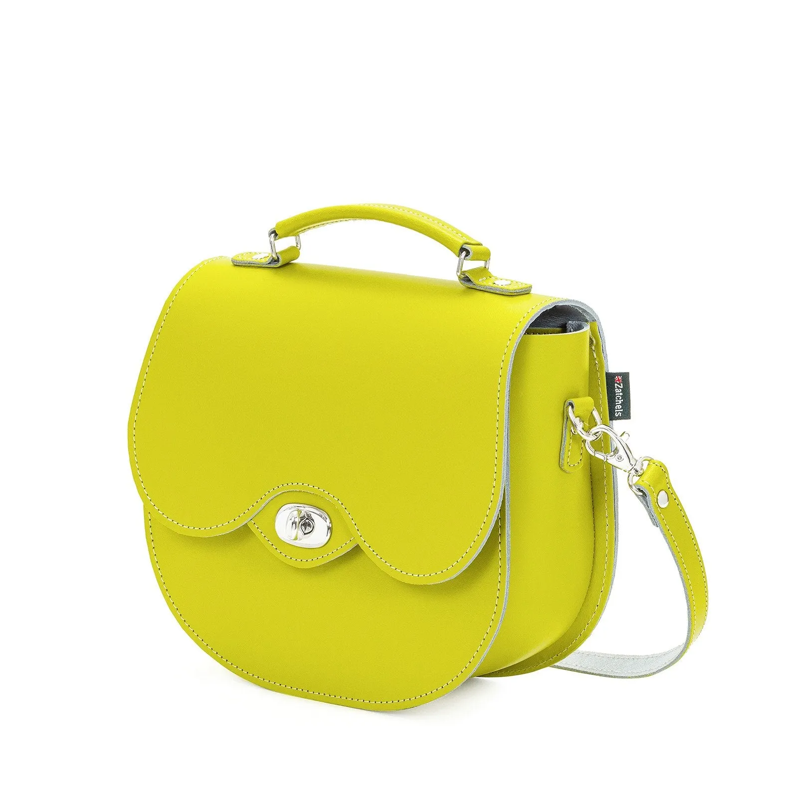 Handmade Leather Twist Lock Saddle Bag - Borneo