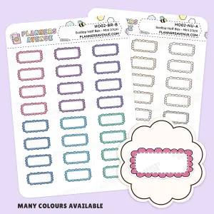 Hobonichi Scalloped Half Box Stickers