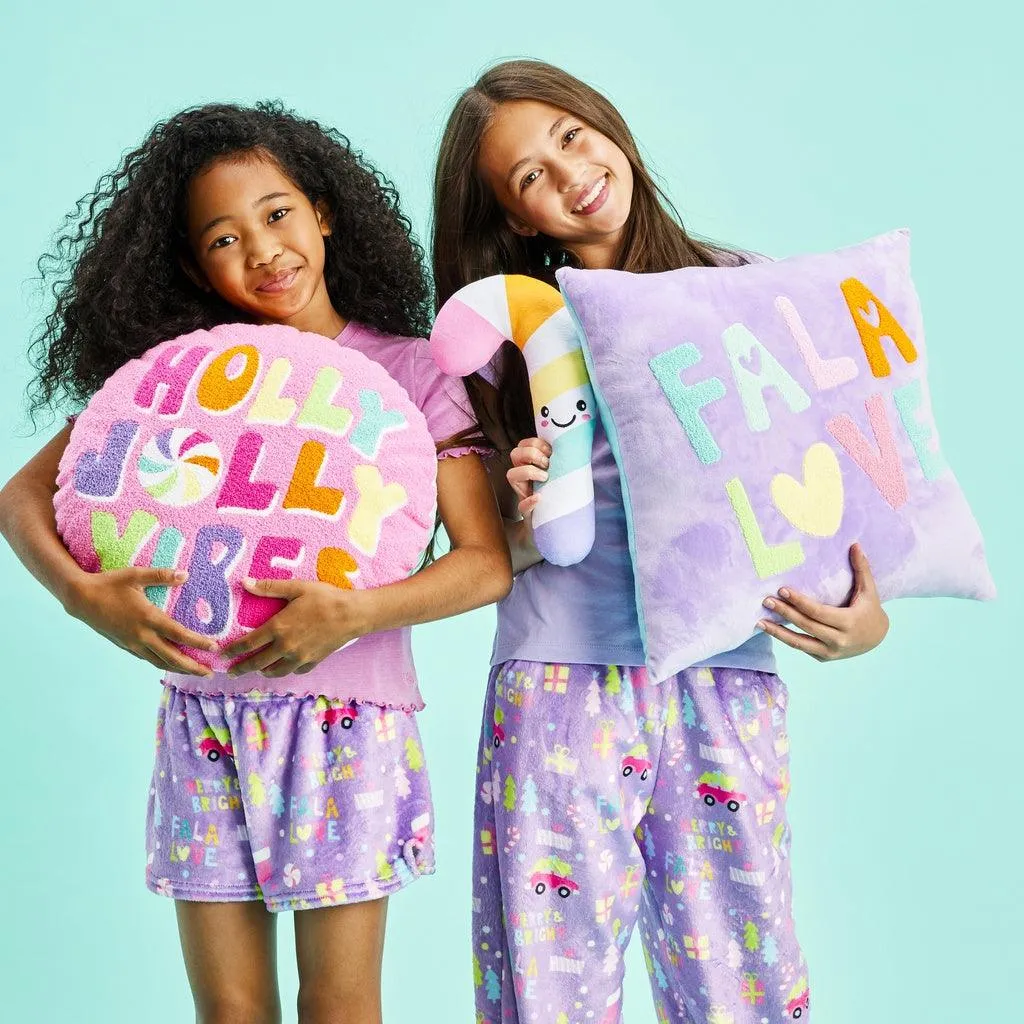 Home Decor | Holly Jolly Vibes Reversible Plush | Iscream