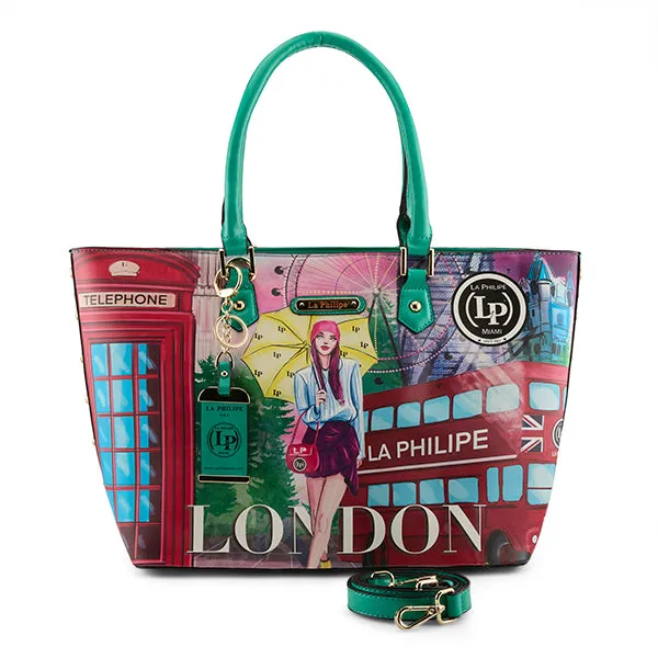 LA PHILIPE LP1021-11 UMBRELLA IN LONDON HANDBAG-TOTE