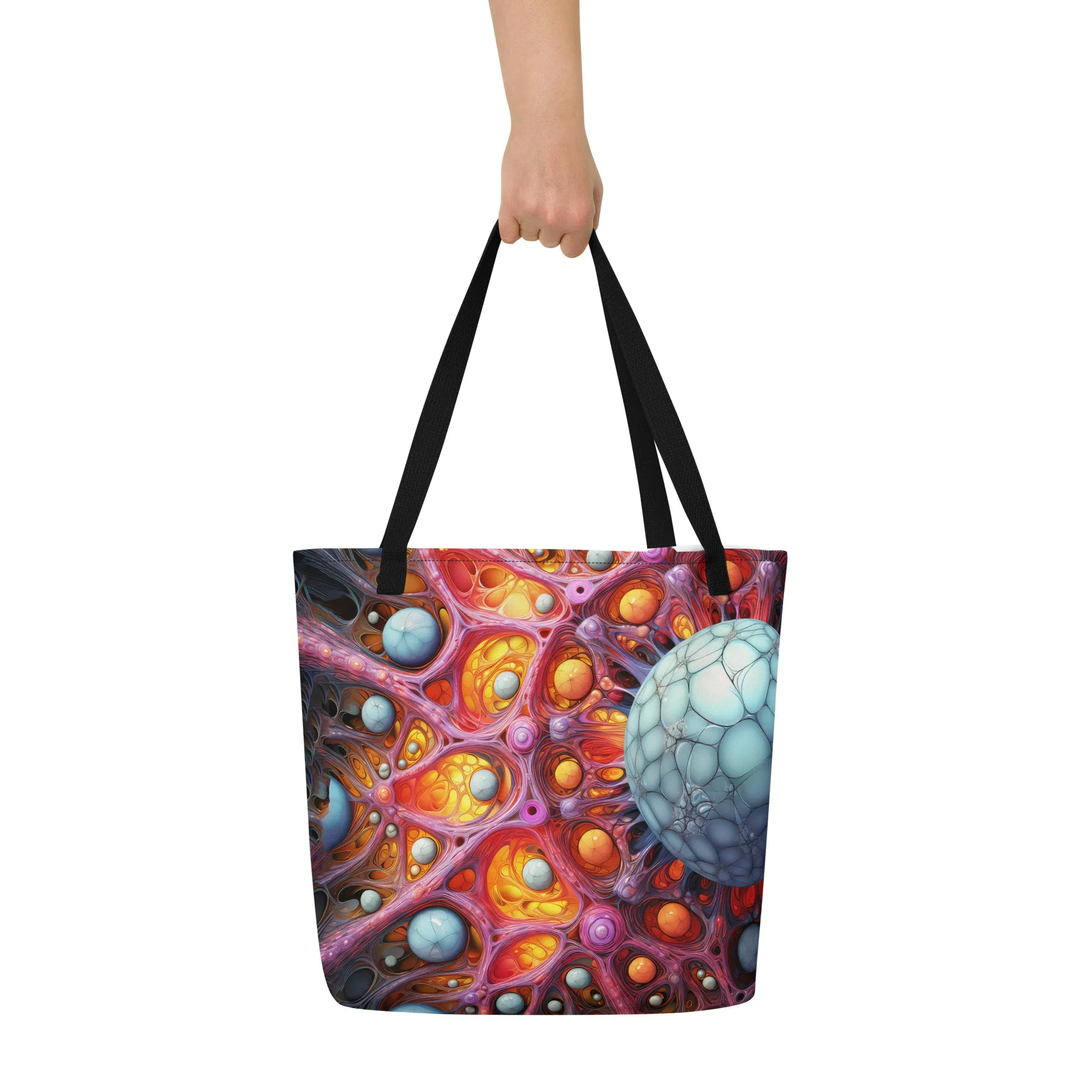 Large Tote Bag Micro-Flower