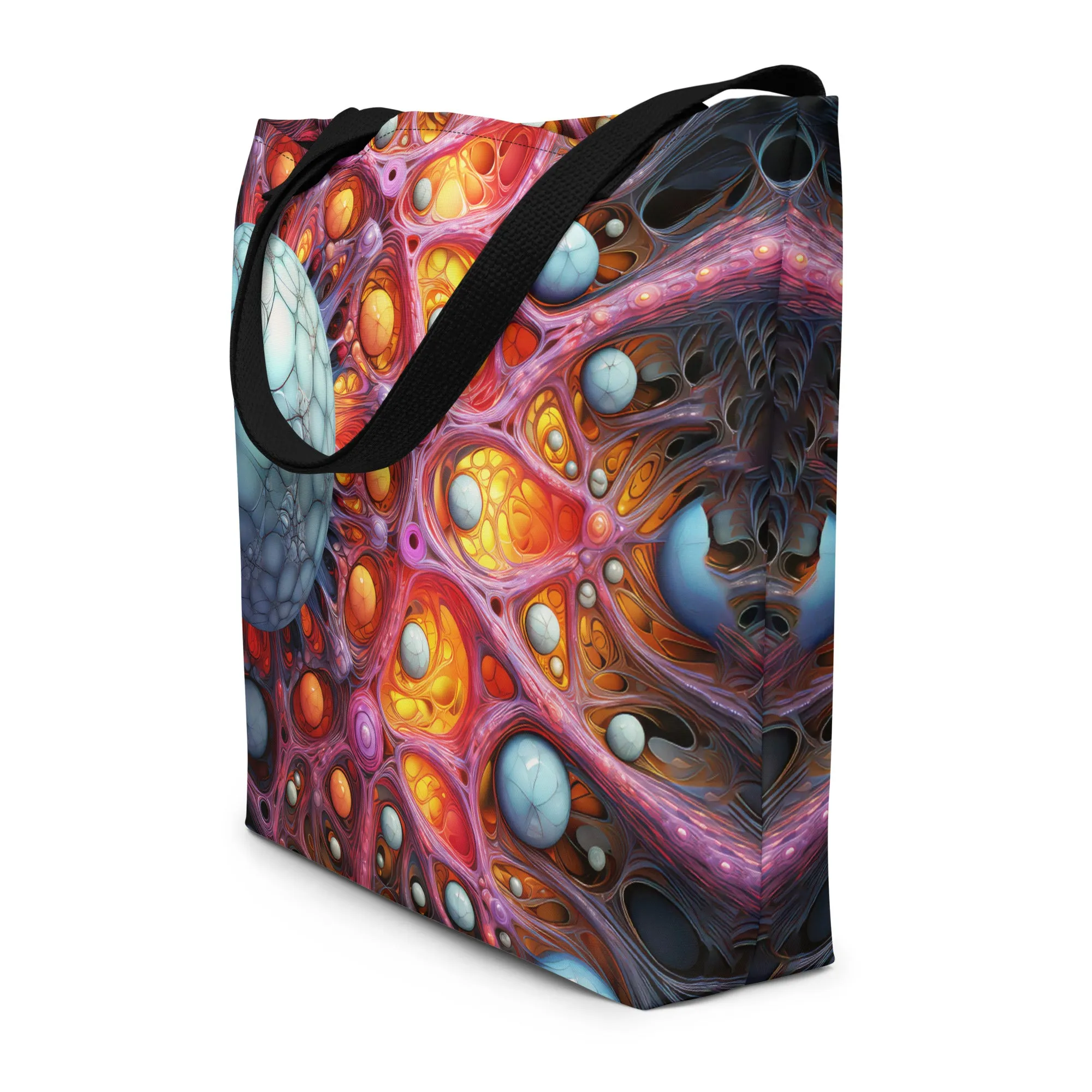 Large Tote Bag Micro-Flower
