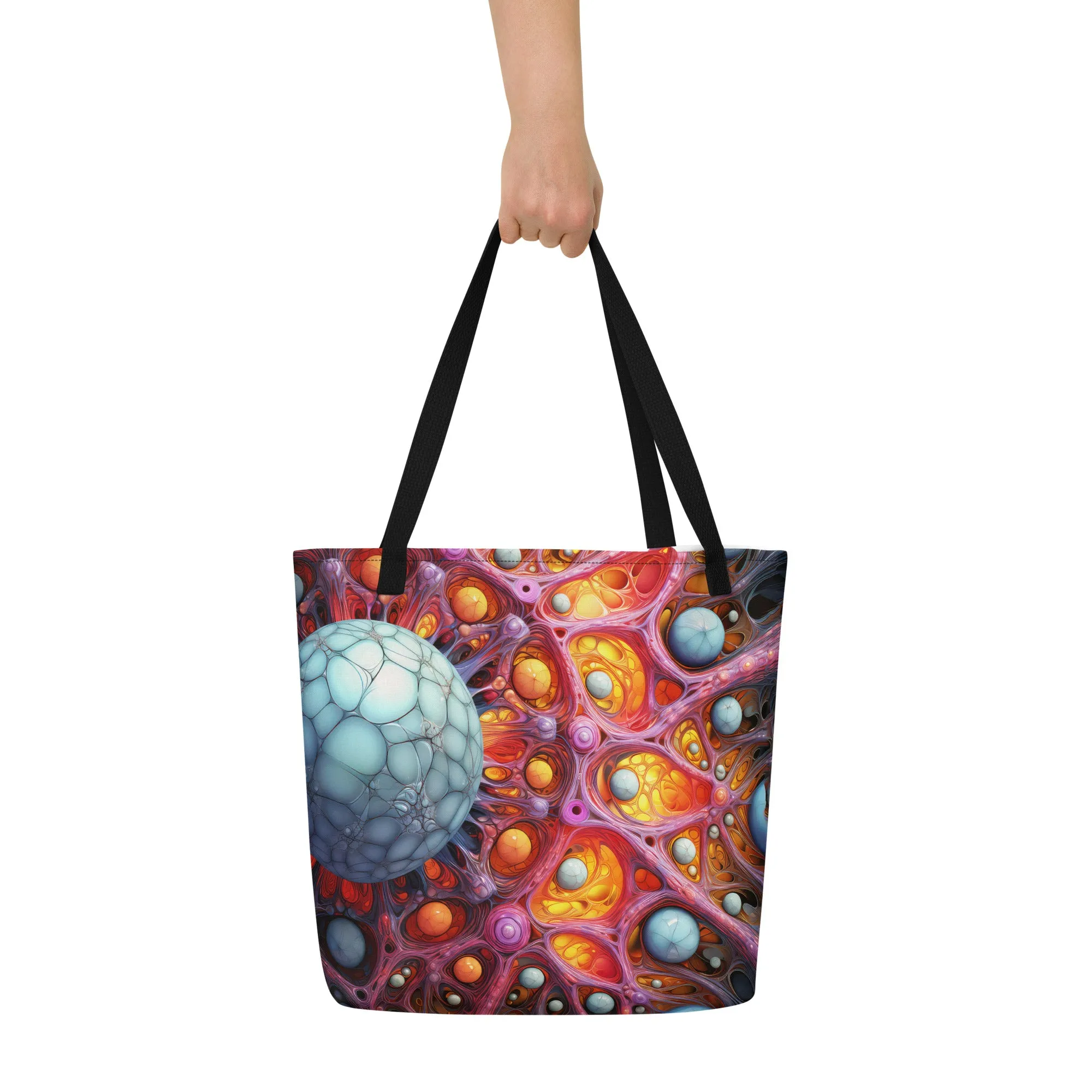 Large Tote Bag Micro-Flower