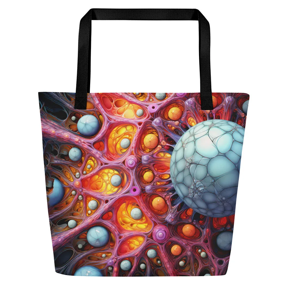Large Tote Bag Micro-Flower