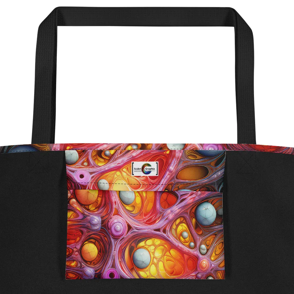 Large Tote Bag Micro-Flower