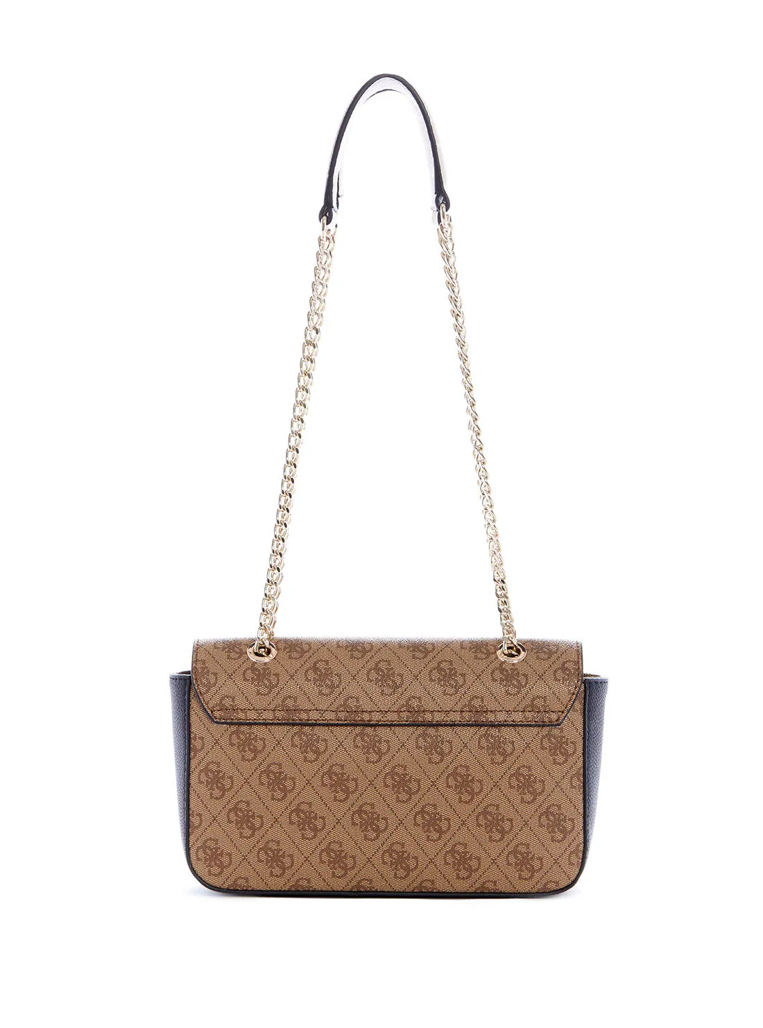 Latte Black Zadie Logo Convertible Crossbody Bag